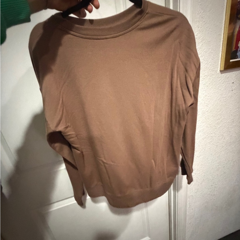 Classic Brown Women's Crewneck Top